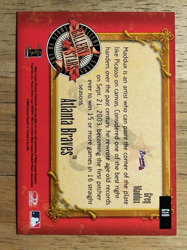 2004 Diamond Kings Gallery of Stars #G10 Greg Maddux