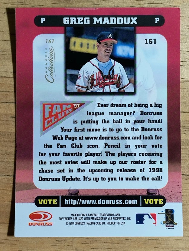 1998 Donruss Collections Donruss #161 Greg Maddux FC