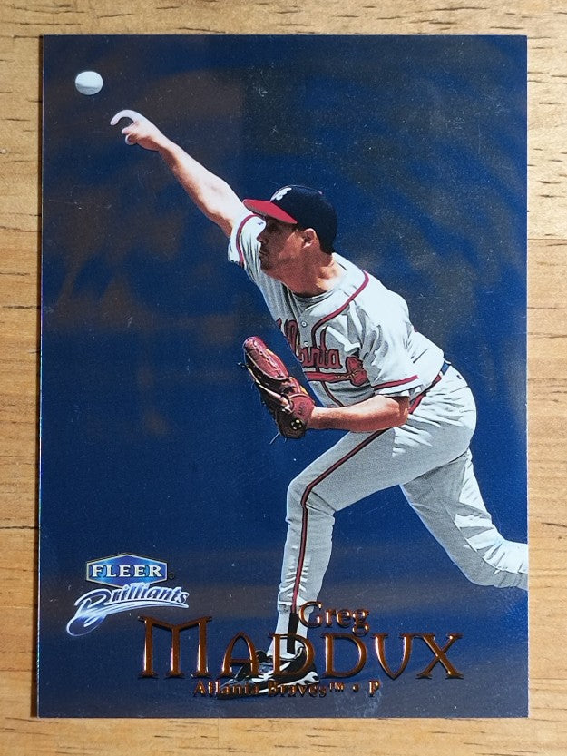1999 Fleer Brilliants Blue #95 Greg Maddux