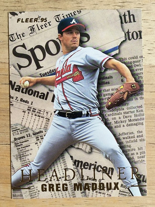 1995 Fleer Update Headliners #13 Greg Maddux
