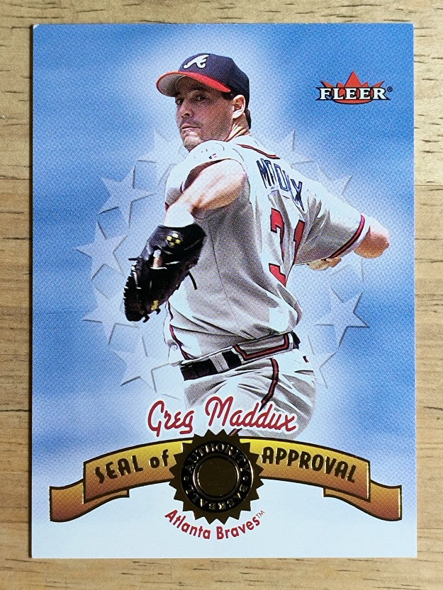 2001 Fleer Authority Seal of Approval #9 Greg Maddux (NM)