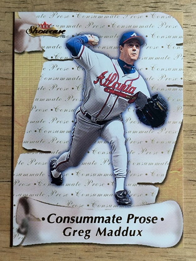 2000 Fleer Showcase Consummate Prose #9 Greg Maddux