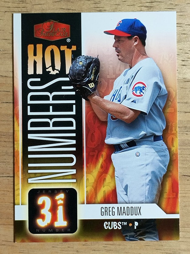 2006 Flair Showcase Hot Numbers #12 Greg Maddux