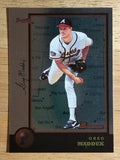 1998 Bowman International #16 Greg Maddux