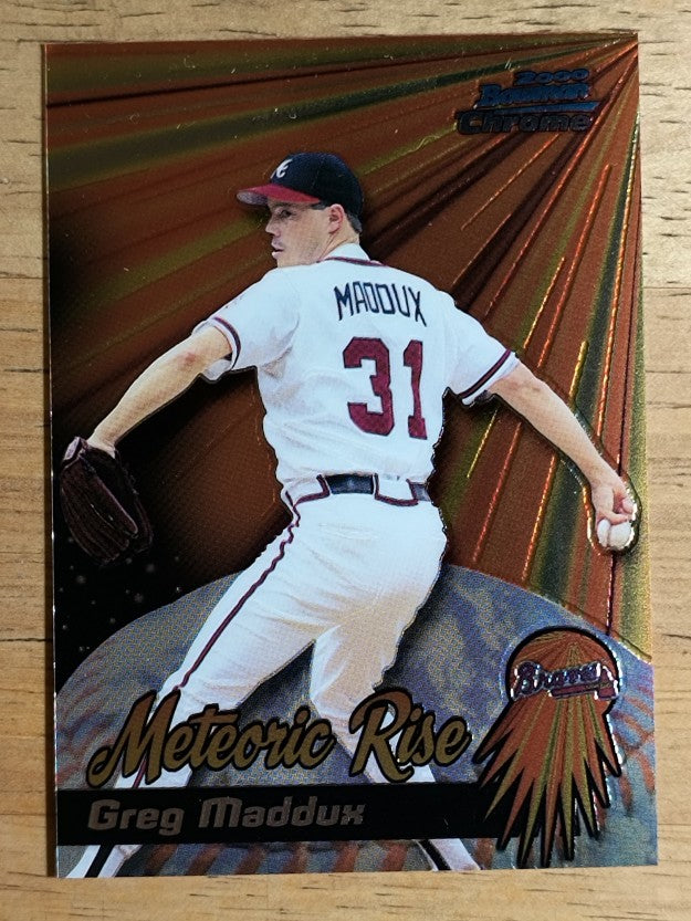 2000 Bowman Chrome Meteoric Rise #MR9 Greg Maddux