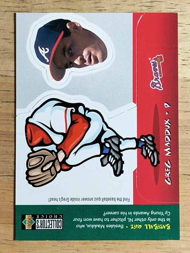 1998 Collector's Choice Mini Bobbing Heads #6A Greg Maddux