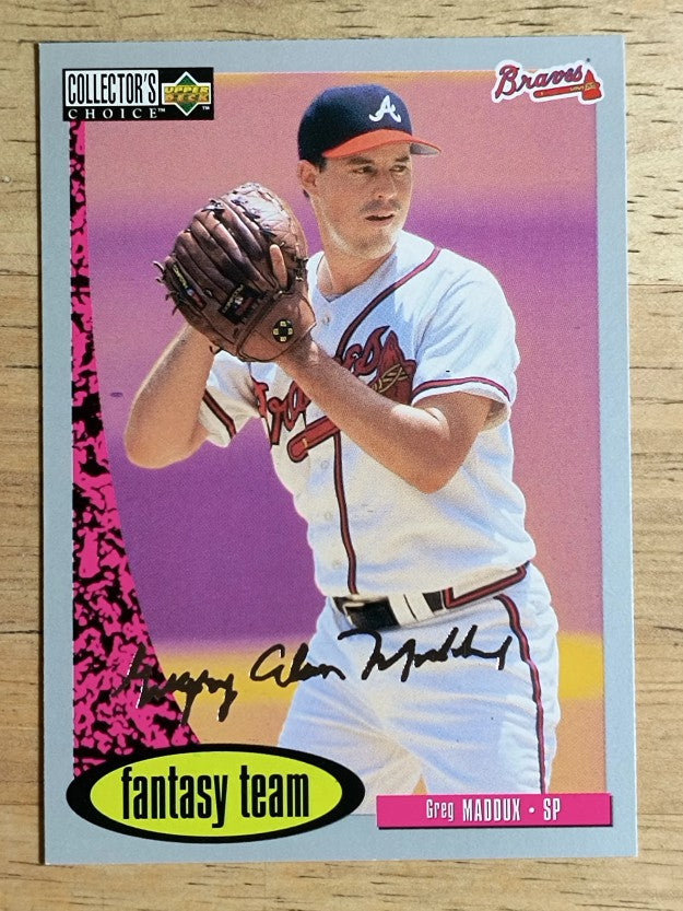 1996 Collector's Choice Silver Signature #268 Greg Maddux FT