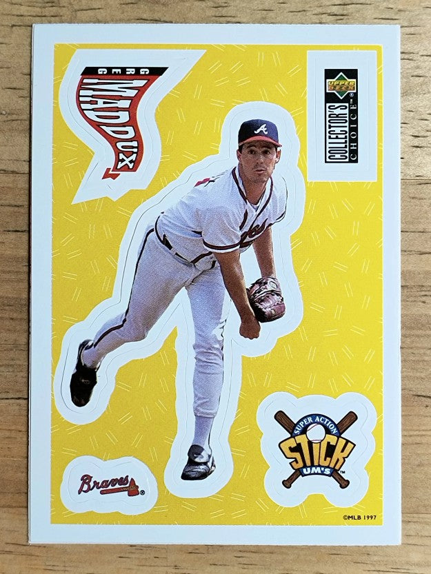 1997 Collector's Choice Stick'Ums #23 Greg Maddux
