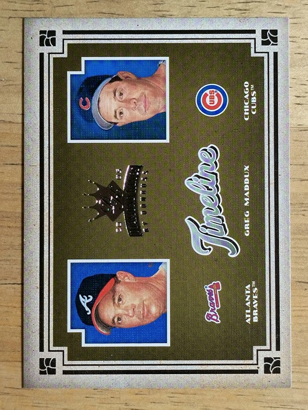2005 Diamond Kings Timeline #T9 Greg Maddux Braves-Cubs