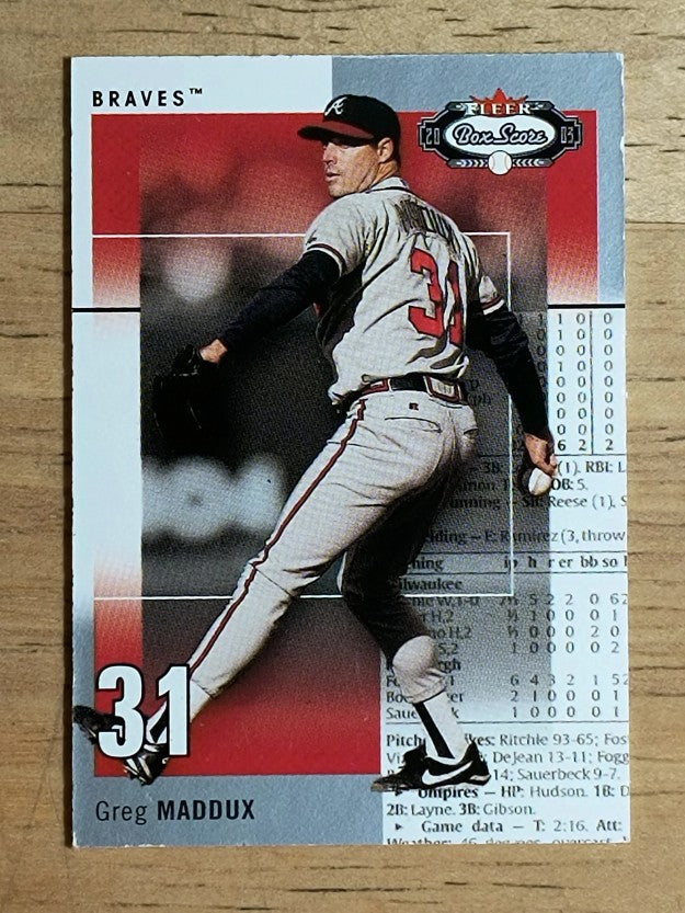 2003 Fleer Box Score Classic Miniatures #22 Greg Maddux (NM)