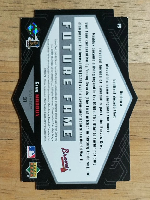 1999 Upper Deck HoloGrFX Future Fame #F5 Greg Maddux