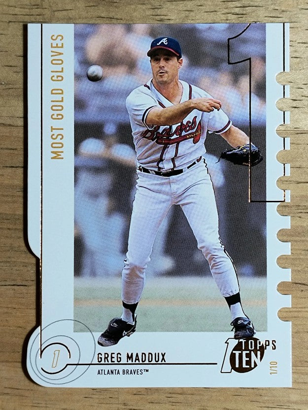 2002 Topps Ten Die Cuts #181 Greg Maddux GLV (NM)