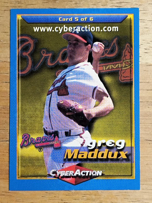1998 Tuff Stuff Cyber Action #5 Greg Maddux