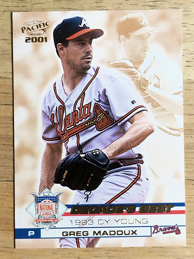2001 Pacific Decade's Best #N6 Greg Maddux