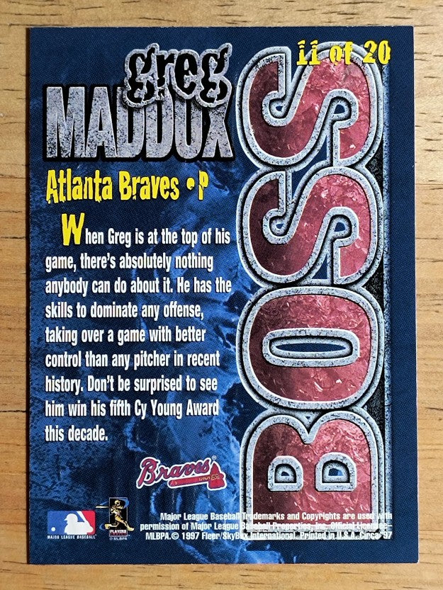 1997 Circa Boss #11 Greg Maddux
