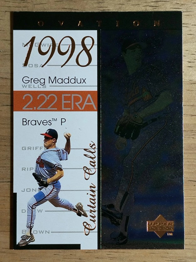 1999 Upper Deck Ovation Curtain Calls #R12 Greg Maddux