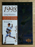 1999 Upper Deck Ovation Curtain Calls #R12 Greg Maddux