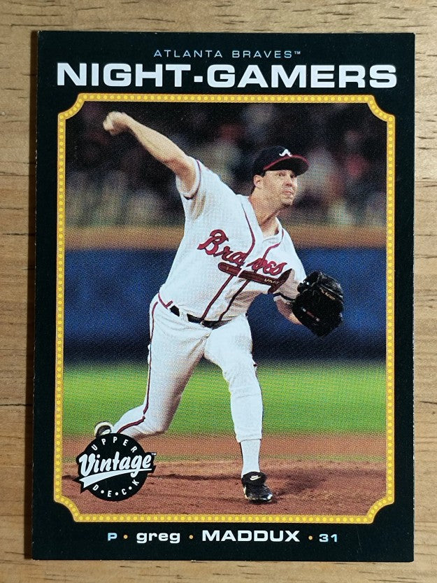 2002 Upper Deck Vintage Night Gamers #NG5 Greg Maddux