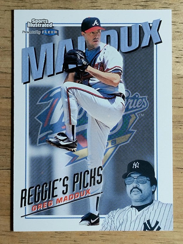 1998 Sports Illustrated World Series Fever Reggie Jackson's Picks #5 Greg Maddux
