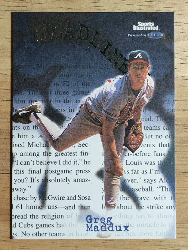 1999 Sports Illustrated Headliners #19 Greg Maddux