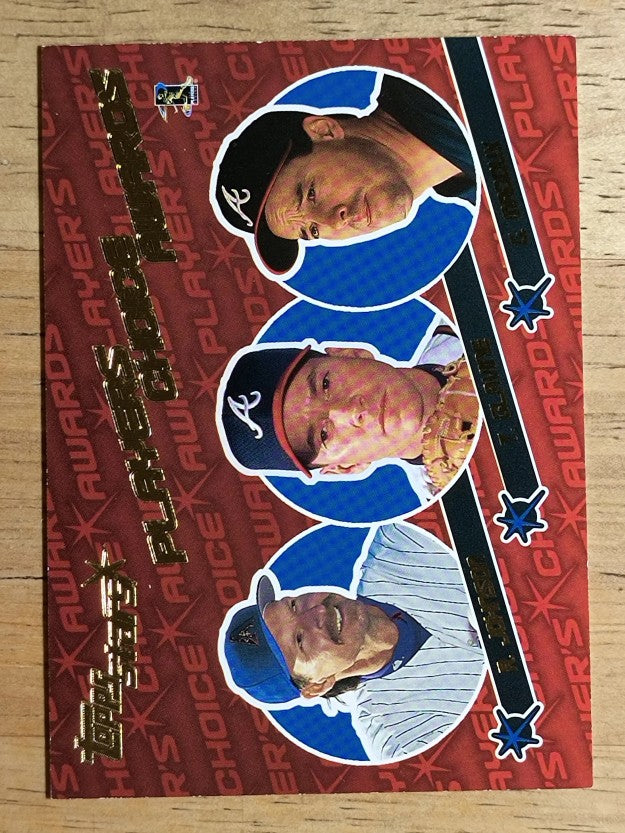 2001 Topps Stars Player's Choice Awards #PCA8 Randy Johnson/Glavine/Greg Maddux