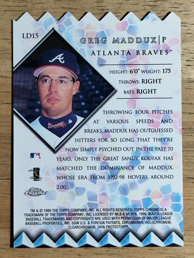 1999 Topps Chrome Lords of the Diamond #LD15 Greg Maddux