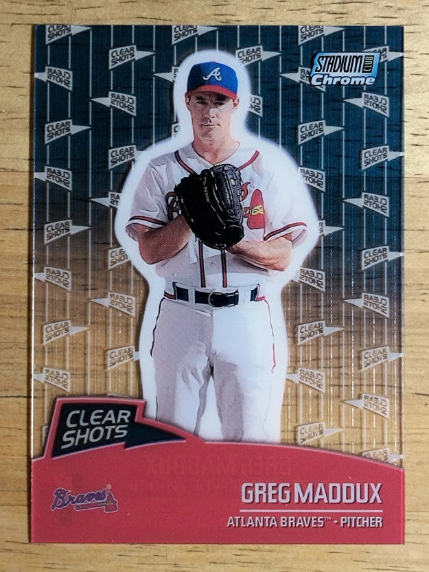 2000 Stadium Club Chrome Clear Shots #CS5 Greg Maddux