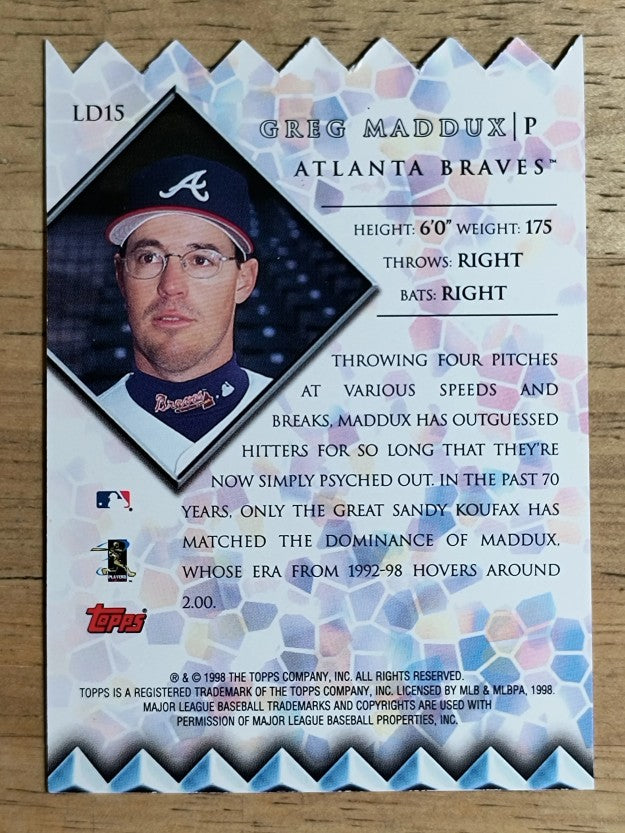 1999 Topps Lords of the Diamond #LD15 Greg Maddux