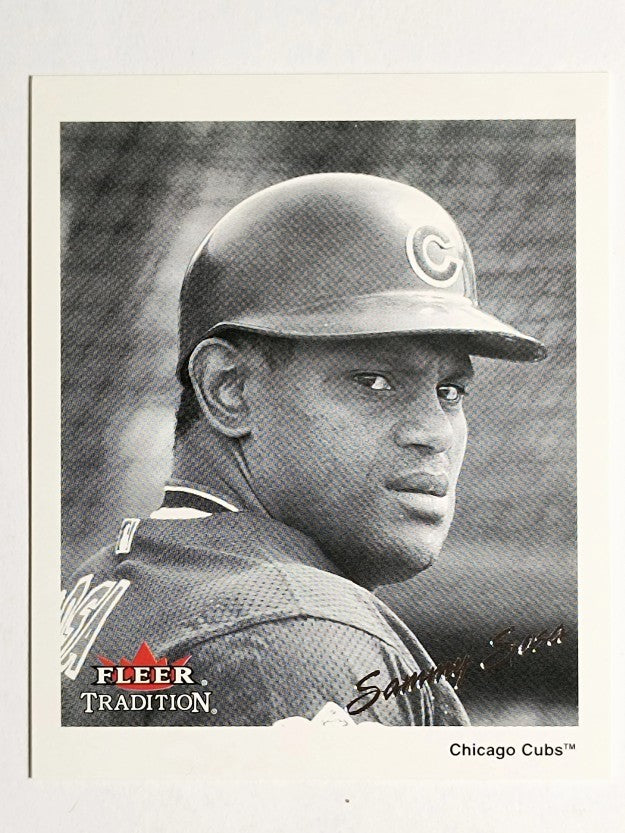 2003 Fleer Tradition Black-White Goudey #21 Sammy Sosa