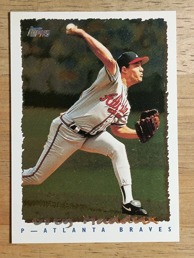 1995 Topps Cyberstats #158 Greg Maddux