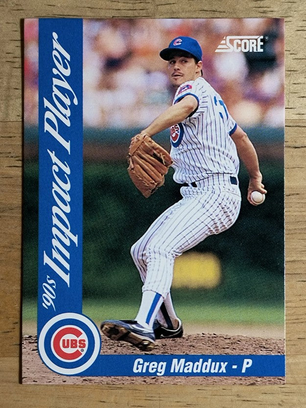 1992 Score Impact Players #77 Greg Maddux
