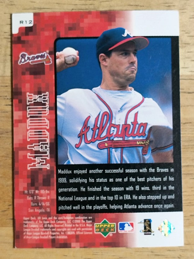 2000 UD Ionix Reciprocal #R12 Greg Maddux