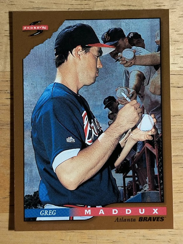 1996 Score Dugout Collection #B1 Greg Maddux