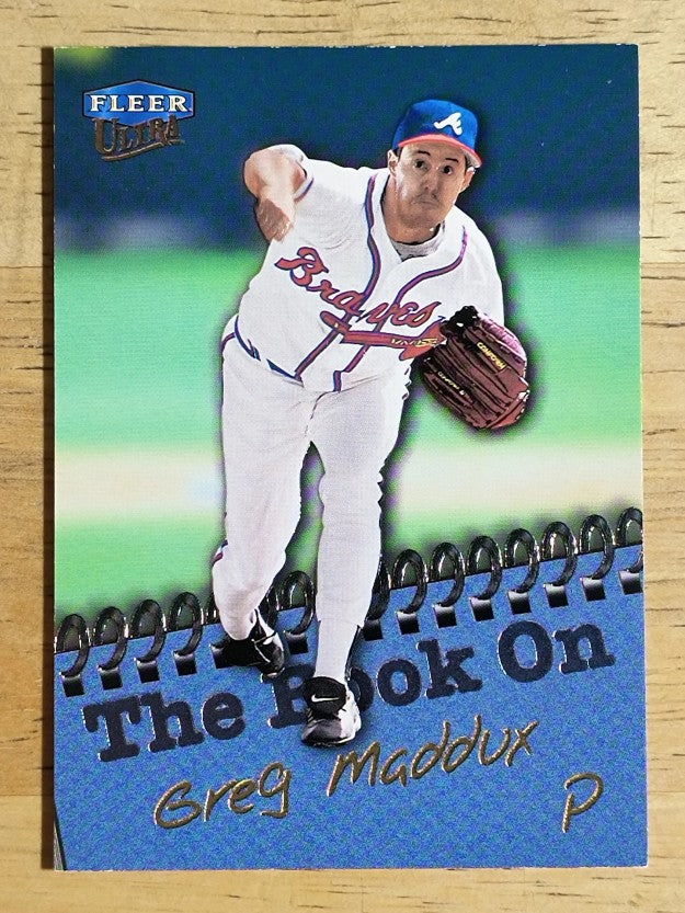1999 Ultra The Book On #14 Greg Maddux