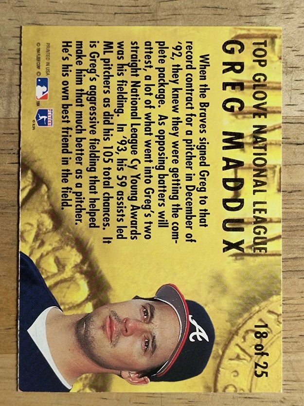 1994 Ultra Award Winners #18 Greg Maddux