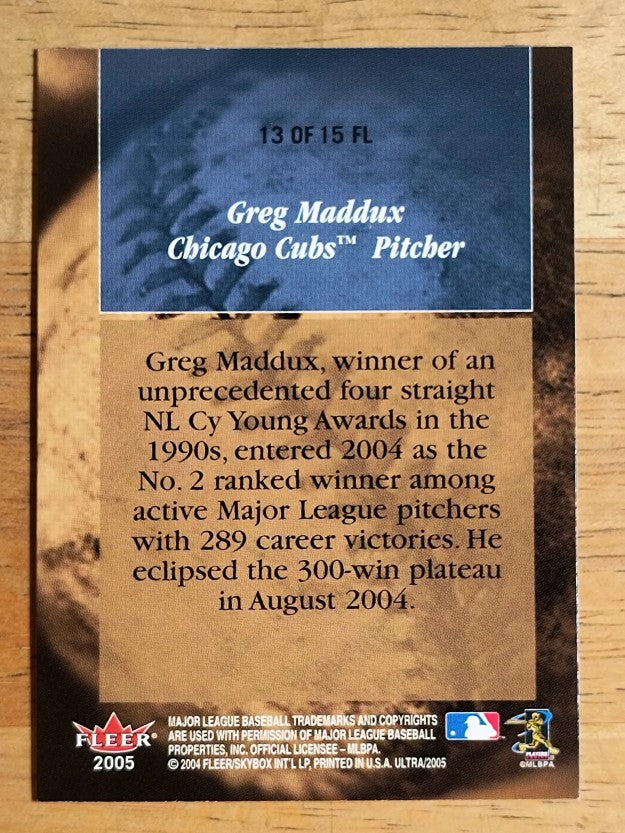 2005 Ultra Follow the Leader #13 Greg Maddux