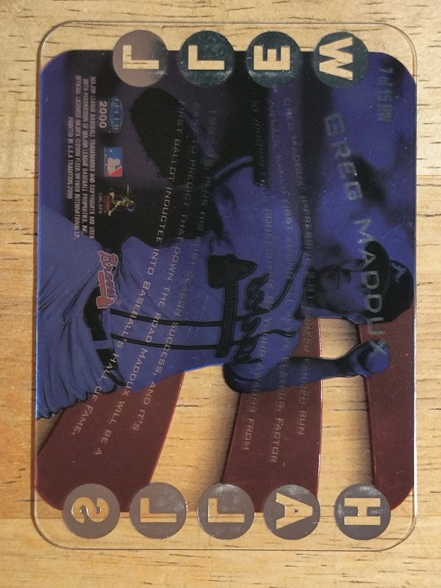 2000 Fleer Tradition Hall's Well #HW7 Greg Maddux
