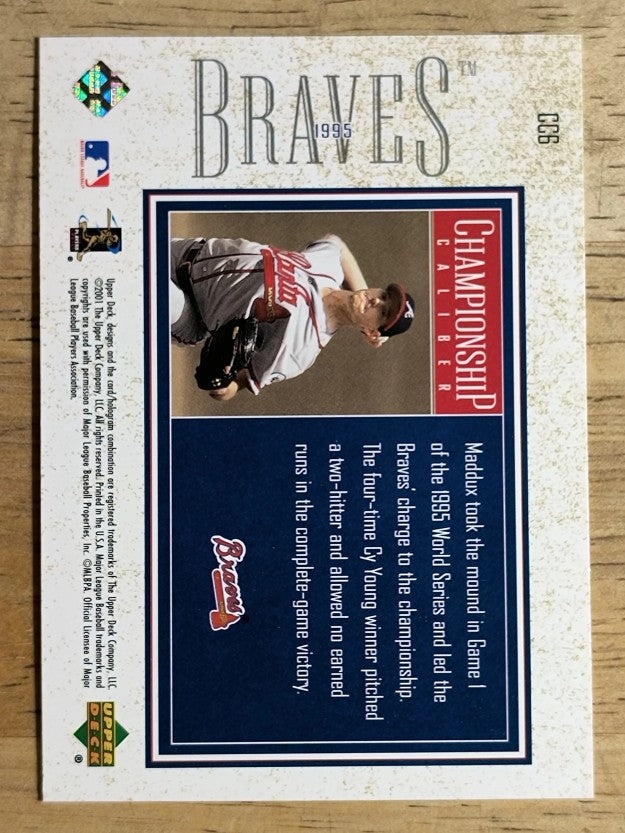 2002 Upper Deck Championship Caliber #CC6 Greg Maddux