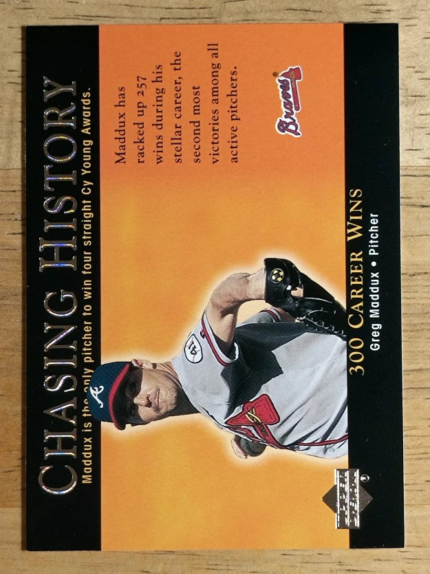2002 Upper Deck Chasing History #CH13 Greg Maddux