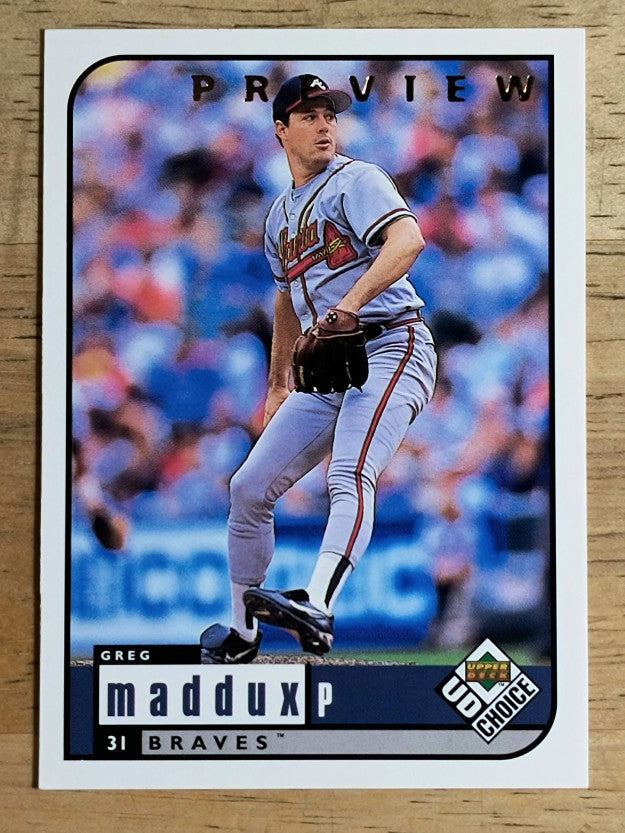 1999 UD Choice Preview #56 Greg Maddux