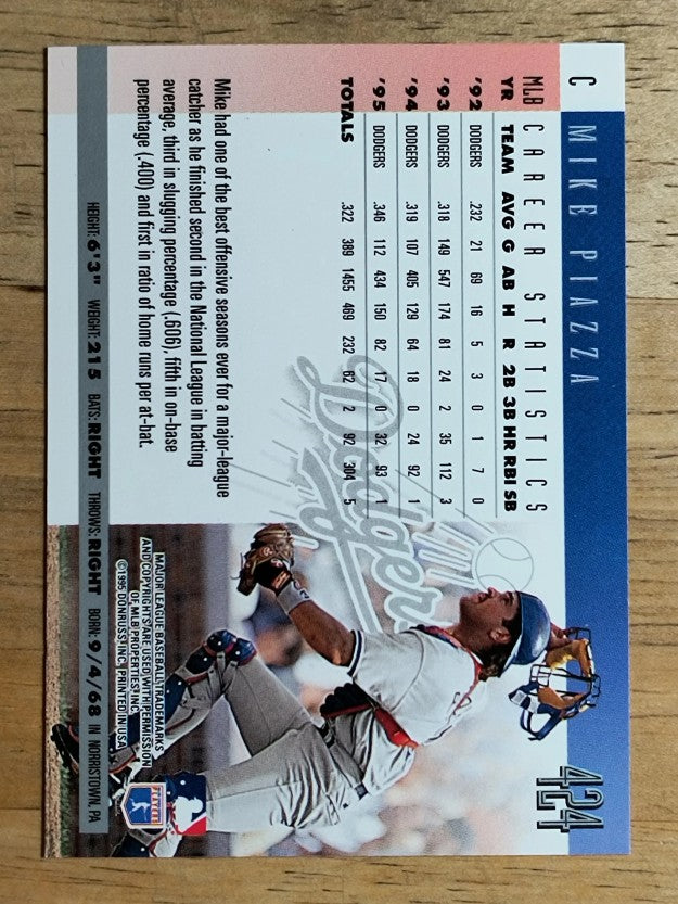 1996 Donruss #424 Mike Piazza