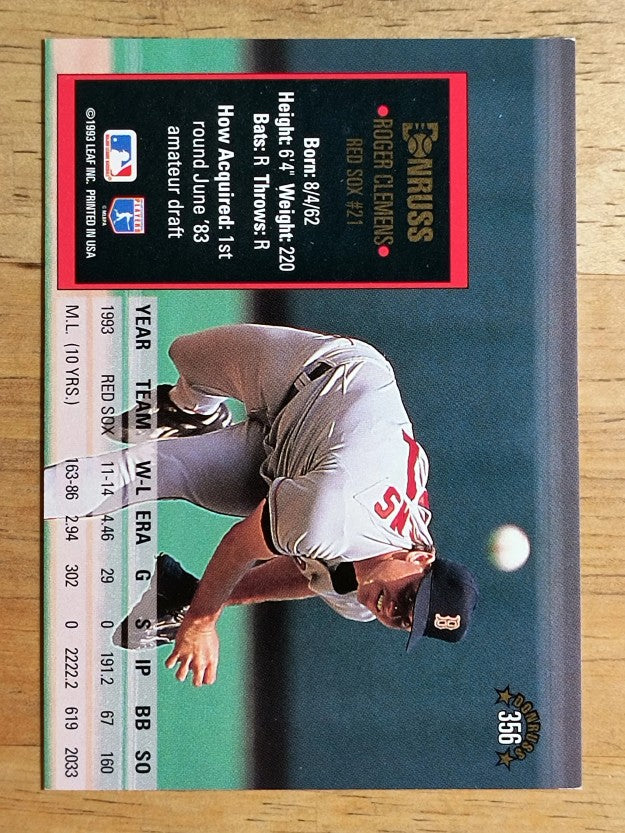 1994 Donruss #356 Roger Clemens