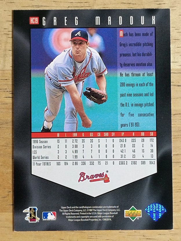 1997 Upper Deck Hot Commodities #HC19 Greg Maddux