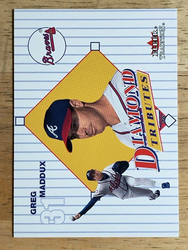 2001 Fleer Tradition Diamond Tributes #DT16 Greg Maddux
