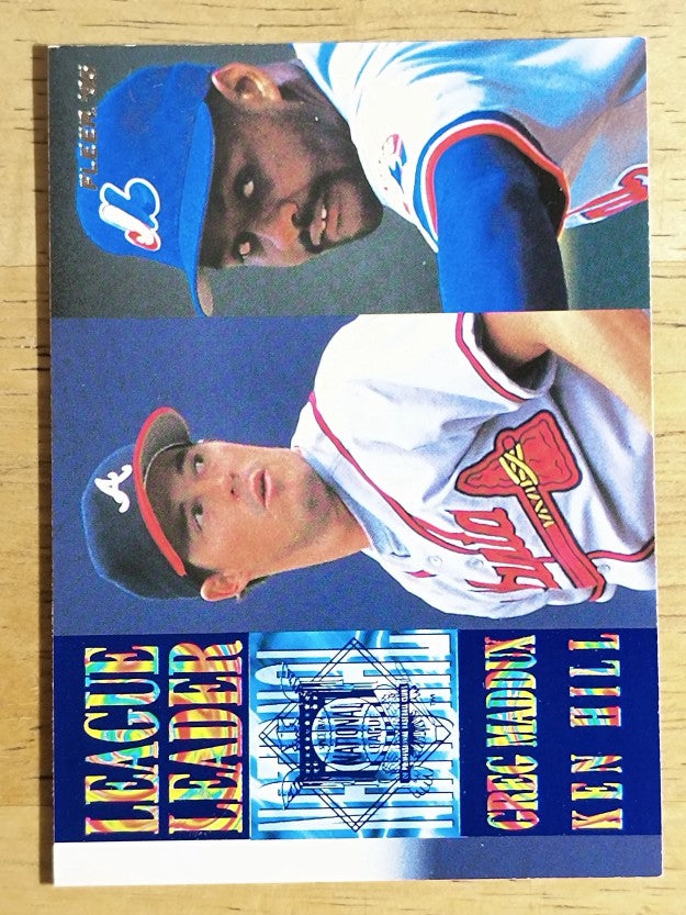 1995 Fleer League Leaders #9 Greg Maddux/Ken Hill