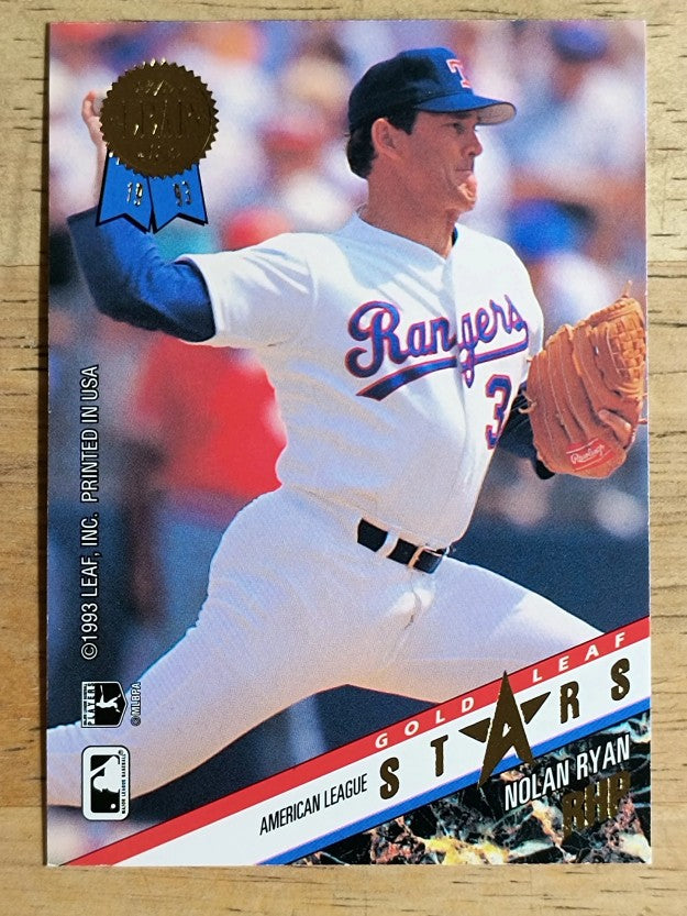 1993 Leaf Gold All-Stars #R19 Nolan Ryan/Greg Maddux