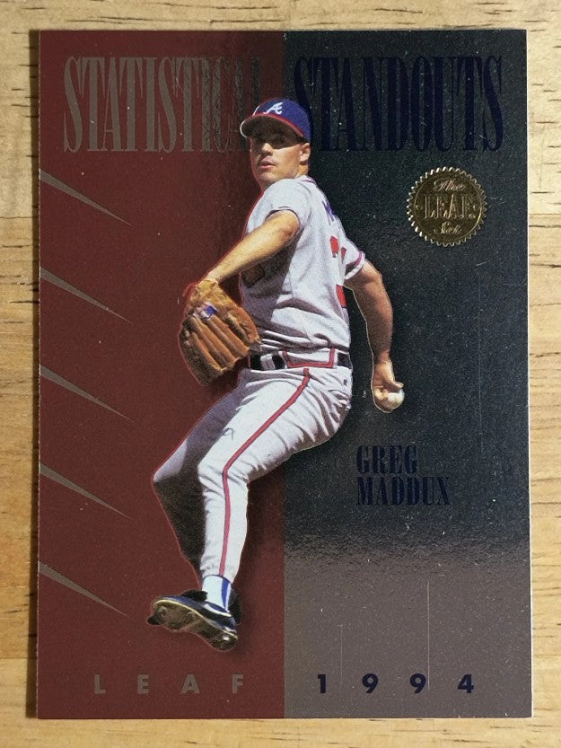 1994 Leaf Statistical Standouts #5 Greg Maddux