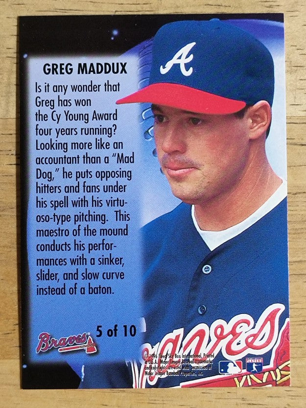 1996 Metal Universe Titanium #5 Greg Maddux