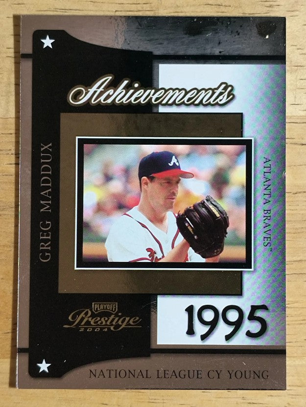 2004 Playoff Prestige Achievements #4 Greg Maddux 95 CY