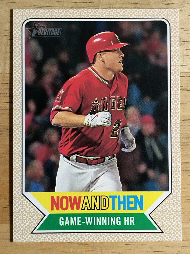 2017 Topps Heritage Now and Then #NT5 Mike Trout